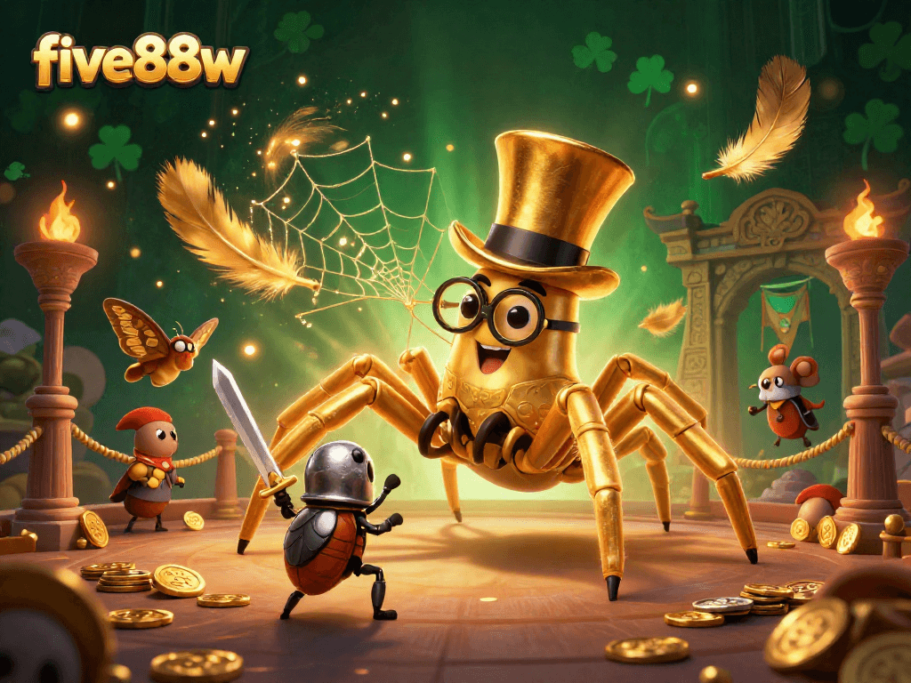 Engage in immersive gameplay at five88w featuring vibrant casino characters and rich visual elements.