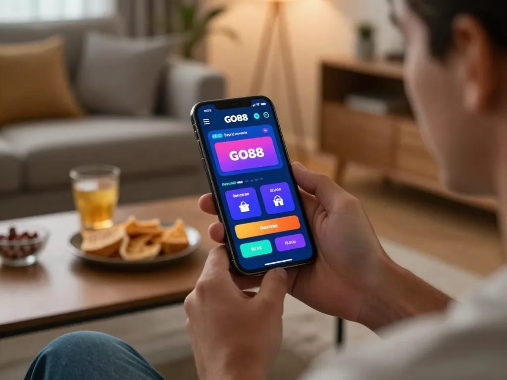 TẢI GO88 app for seamless mobile gambling experience in a cozy home setting