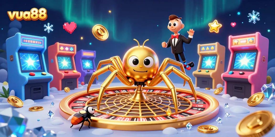 Experience excitement with vua88 as the golden spider and centipede croupier enliven the casino world.