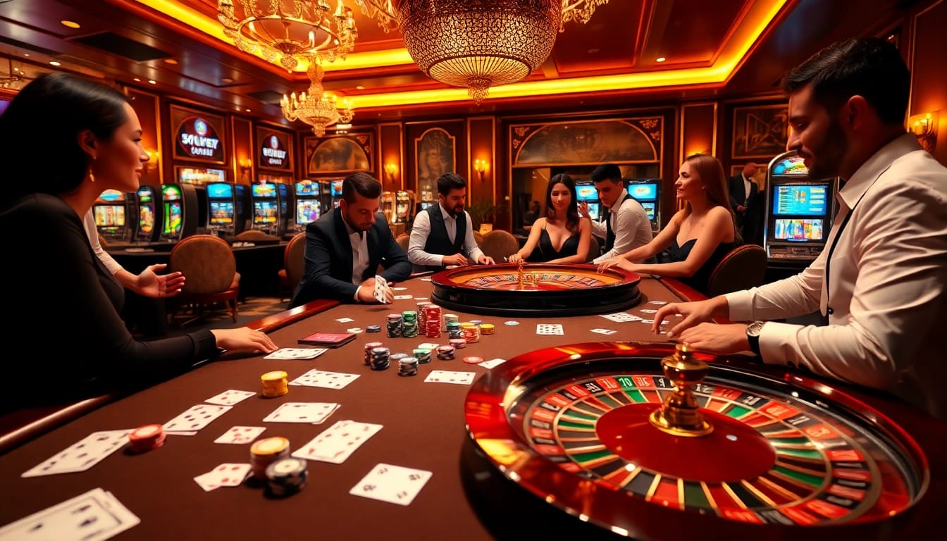 Experience the thrill of high-stakes poker at https://fabet3.com/ with vibrant chips and professional dealers.