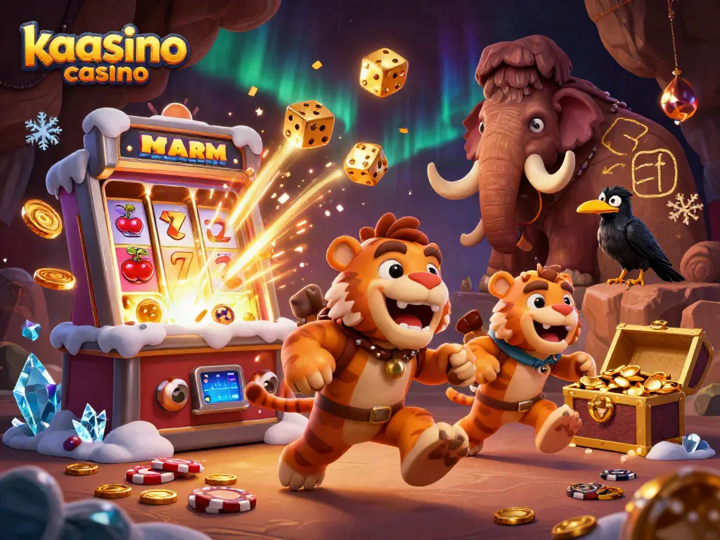 Experience the thrill of winning at kaasino casino with vibrant characters and dynamic gaming action.