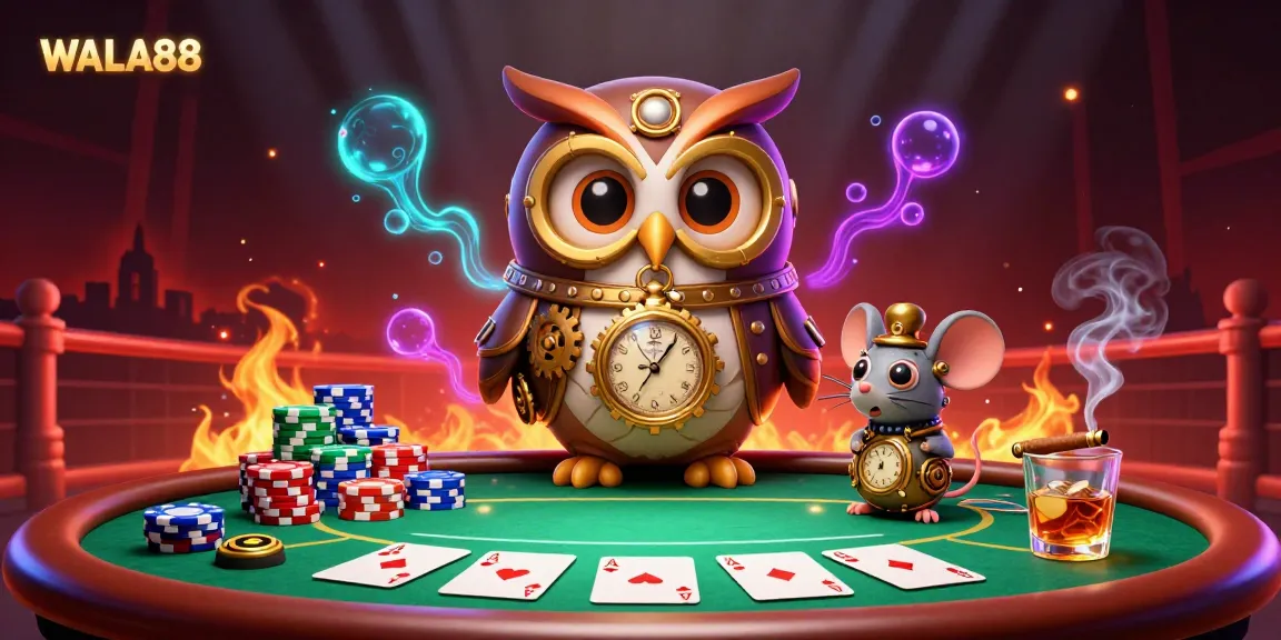 Experience high-stakes cockfighting excitement with WALA88's dynamic 3D illustration.