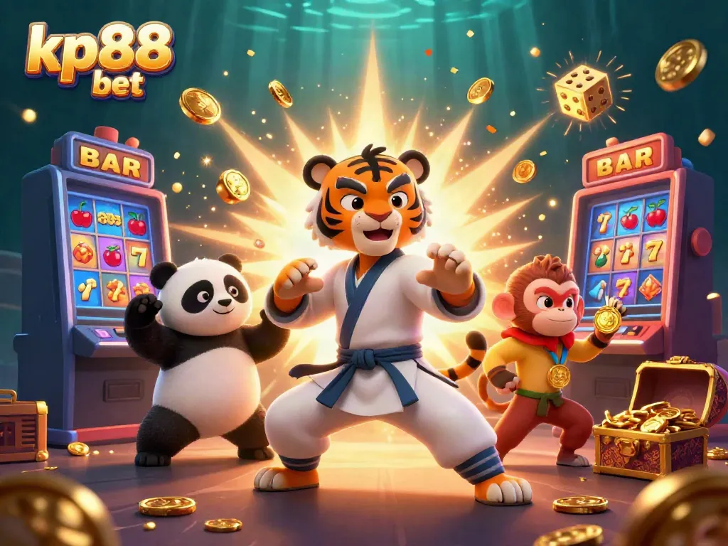 Experience the excitement of kp88 bet with vibrant 3D characters and dynamic casino elements.