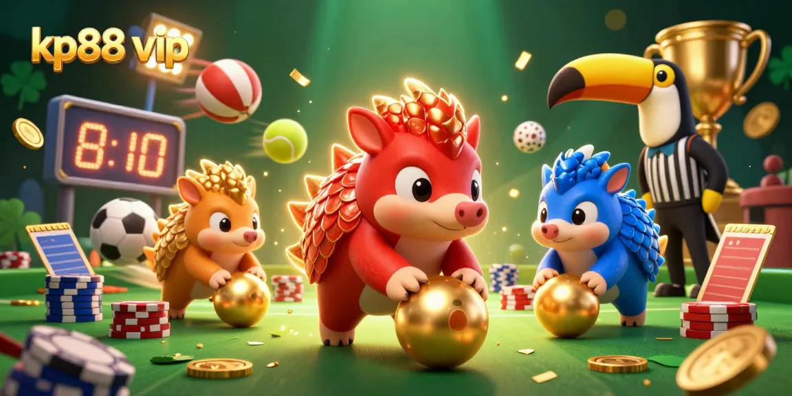 Engage with the exciting kp88 vip platform featuring rival pangolins in a casino-themed showdown.