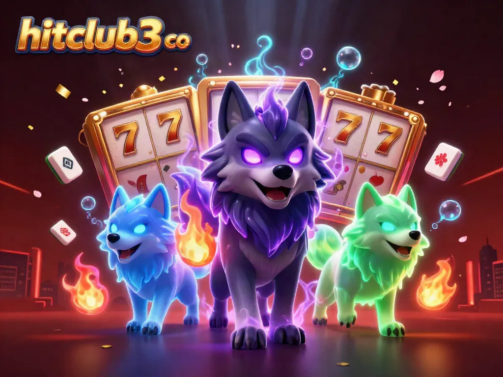 Experience the thrill of gaming with hitclub3 co in this vibrant and dynamic 3D illustration.