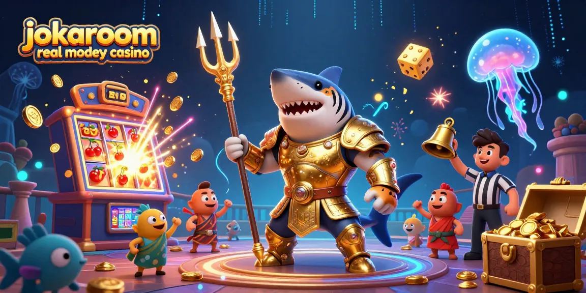 Engage with the jokaroom real money casino experience as a golden gladiator tiger shark battles in an underwater realm.