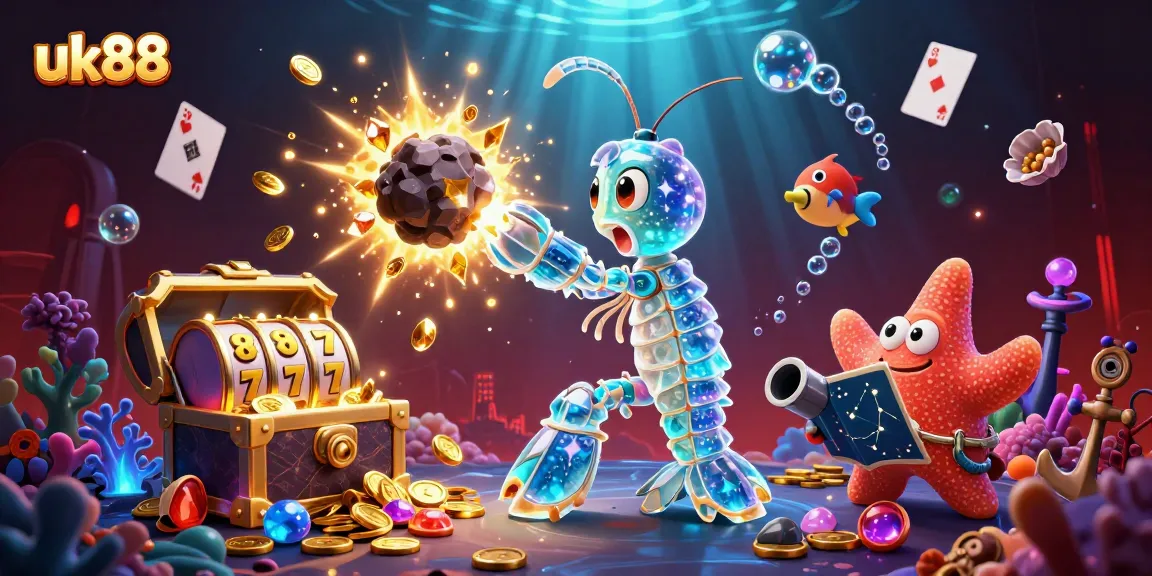 Experience thrilling wins at uk88 with vibrant slot adventures, showcasing aquatic characters and stunning gems.