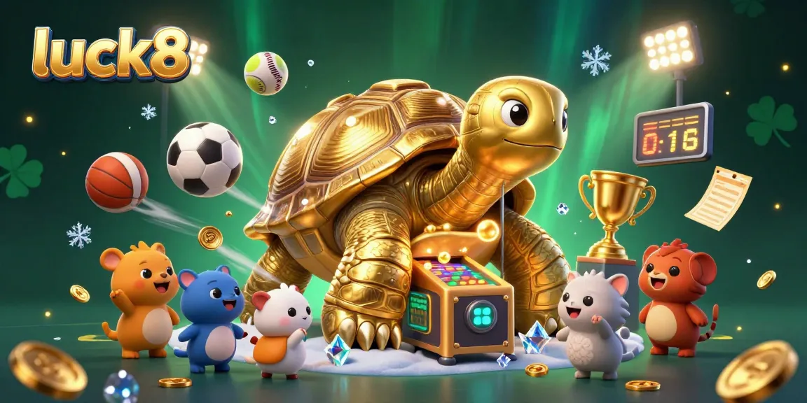 Engage in luck8's thrilling gaming experience with vibrant sports balls and dynamic elements.